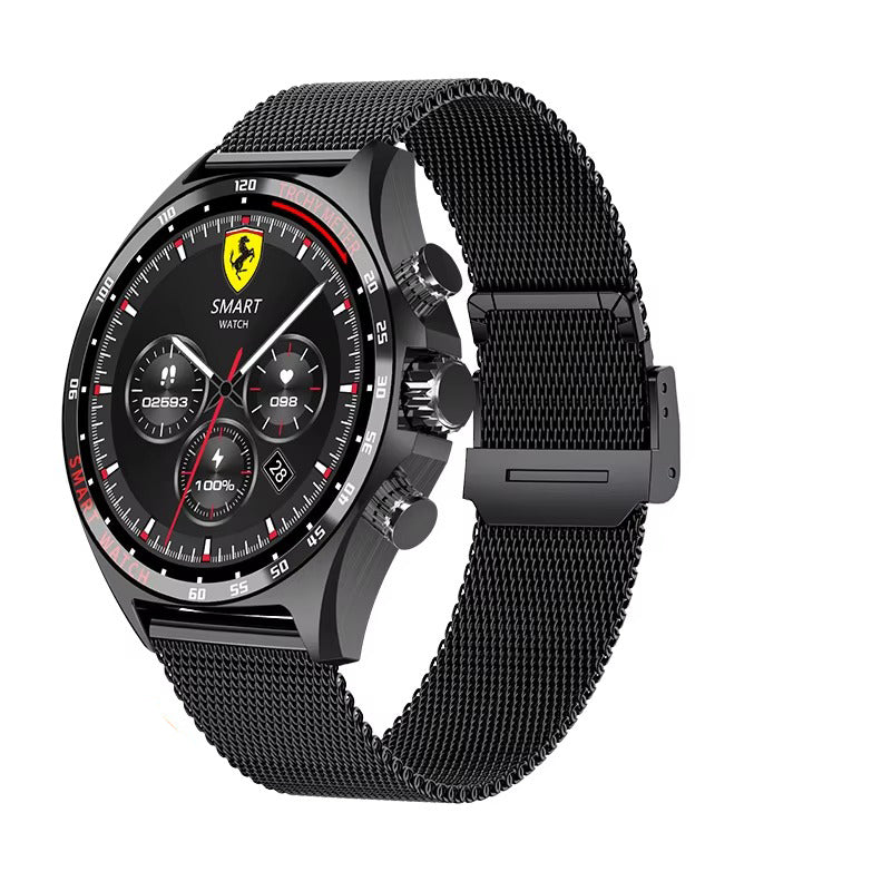 Robust Outdoor Smartwatch for iPhone – NFC Access Control, GPS Positioning, Compass, 400mAh Battery, IP68 Waterproof 