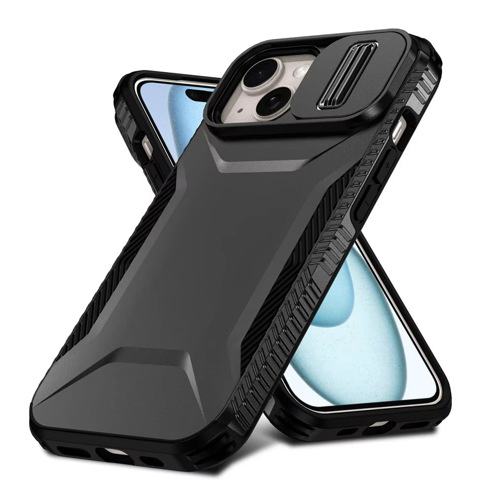 Robust Apple iPhone Case MagSafe Compatible, Camera Lens & Screen Protection, Cover with Slide Lens Armor Shell