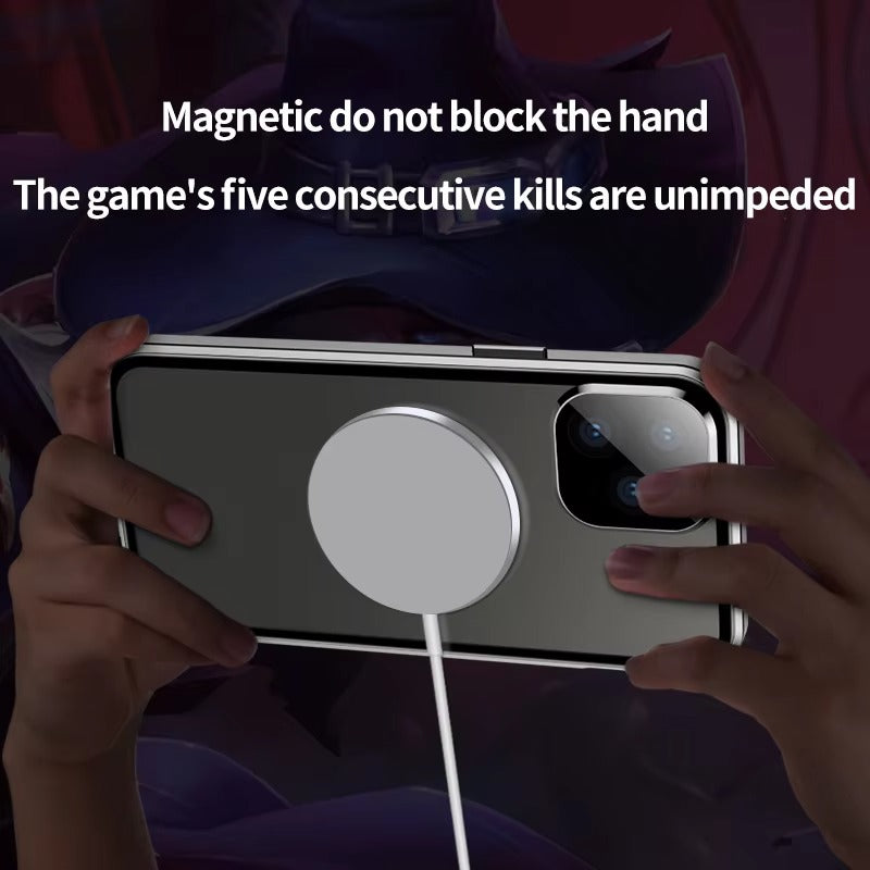 Robust Apple iPhone Case, Ultra Thin Shockproof Magnetic Full All Around Protection Cover with 360 Glass Aluminium Shield