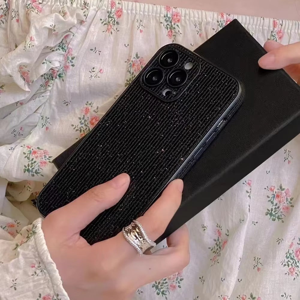 Luxury Apple iPhone Case, MagSafe Compatible, Camera Lens & Screen Protection, Ultra Thin, Shockproof, Magnetic Full All Around Cover – Glitter Diamond Rhinestone Case with Lens Guard for Stylish Bling Protection