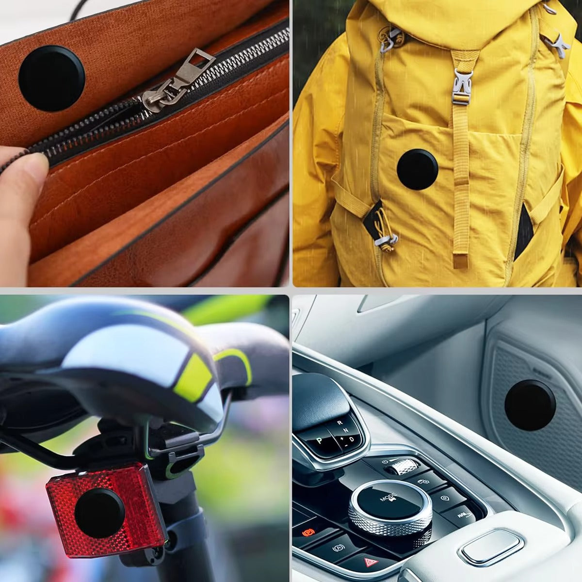 Premium Robust AirTag Holder Mount – Anti-Lost GPS Tracking Accessory for Bike, Wallet, TV Remote, Car, and More