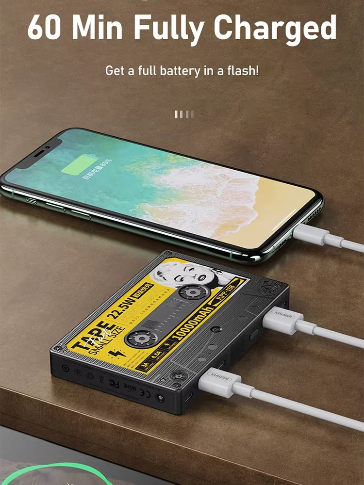 Premium 10000mAh Portable Power Bank – PD18W QC22.5W Two-Way Fast Charging, Digital Display, Compact Mobile Battery for Apple Huawei Xiaomi