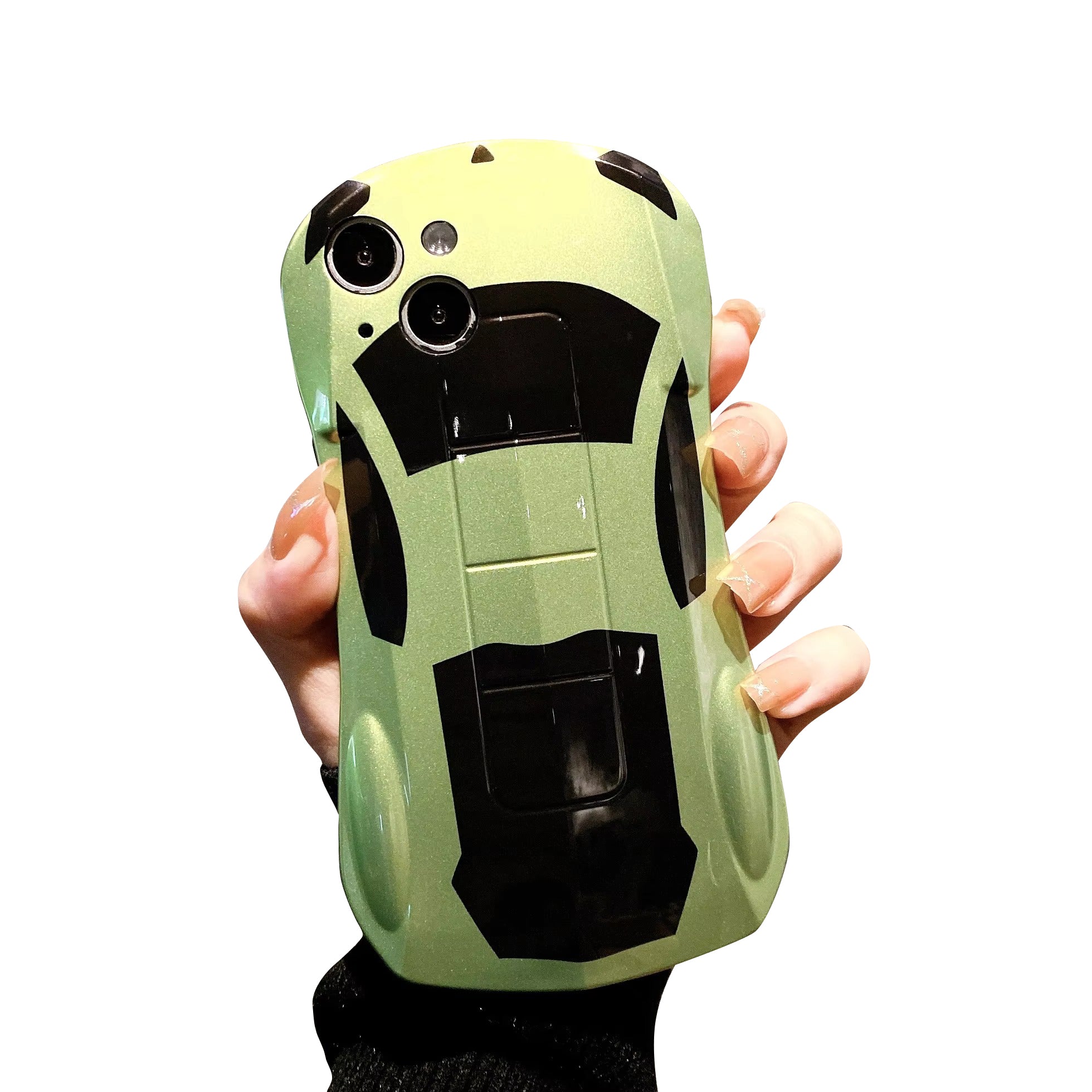 Luxury Apple iPhone Case, MagSafe Compatible, Camera Lens and Screen Protection, Ultra Thin, Shockproof, Magnetic, Full All Around Protection, 3D Sports Car Soft Cover