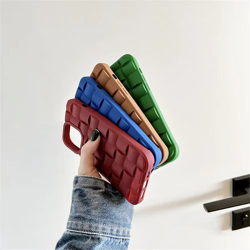 Premium Apple iPhone Case, MagSafe Compatible, Camera Lens & Screen Protection, Ultra Thin, Shockproof, Magnetic Full All Around Cover – 3D Weave Soft Liquid Silicone Case with Shockproof Back Shell Design