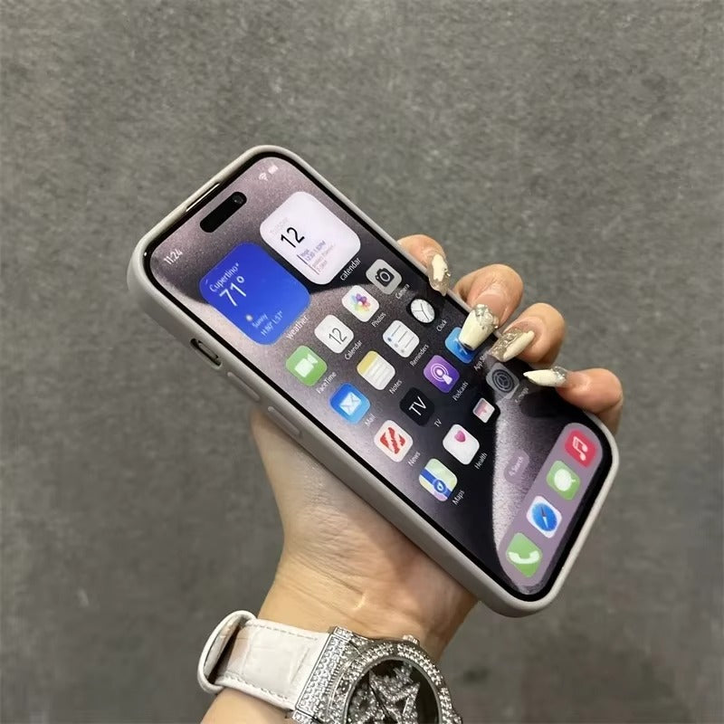 Luxury Apple iPhone Case Ultra Thin Shockproof Magnetic Full All Around Protection Cover with Soft Bracket Wireless Charging