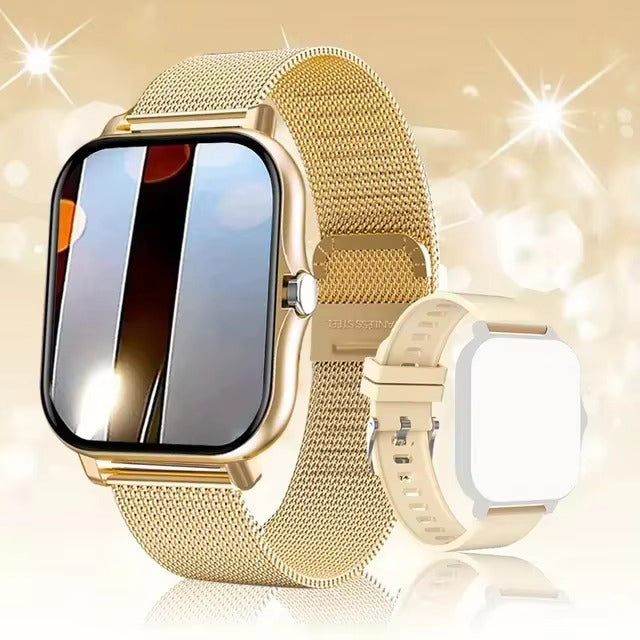 Luxury Bluetooth Smart Watch for Android iOS – 1.83" Touchscreen, Call & Message Alerts, Heart Rate & Sleep Monitor, Fitness Tracker, Stylish Gift for Men & Women