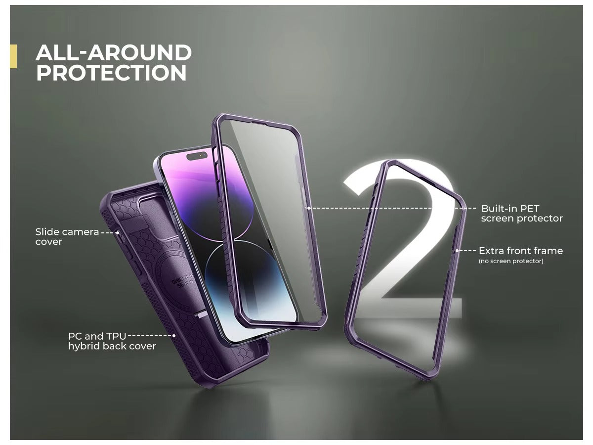 Robust Apple iPhone Case, Camera Protection, Screen Protection, Ultra Thin, Shockproof, Magnetic, Full All Around Protection