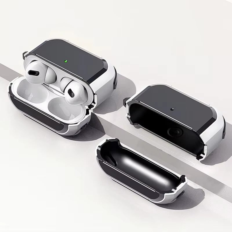 Robust Armor Case for AirPods 4, Pro (USB-C) – Full-Body Protective Earphone Cover for Men, Anti-Slip Design, Shockproof Shell for Pro 2, 3 Wireless Charging