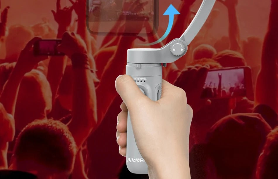 Advanced 3-Axis Smartphone Gimbal Stabilizer – Foldable Handheld Video Rig with Bluetooth, Anti-Shake, Vertical Shooting, for Vlog, YouTube, TikTok Recording