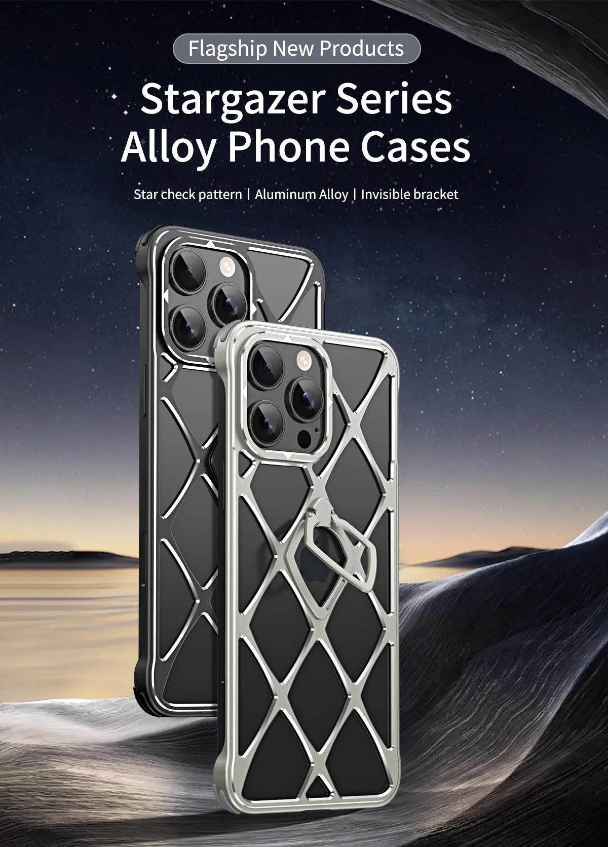 Luxury Apple iPhone Case, MagSafe Compatible, Camera Lens & Screen Protection, Ultra Thin, Shockproof, Magnetic Full All Around Cover – Ultra-Light Metal Bracket Case with Heat Dissipation & Shockproof Design