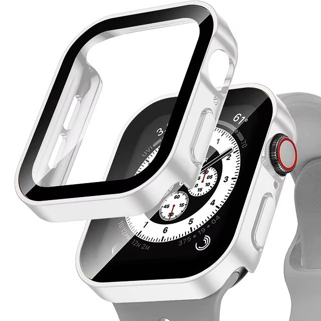 High Quality Tempered Glass Case for Apple Watch – Full Coverage Display Protector Film for 40mm to 45mm Smartwatches
