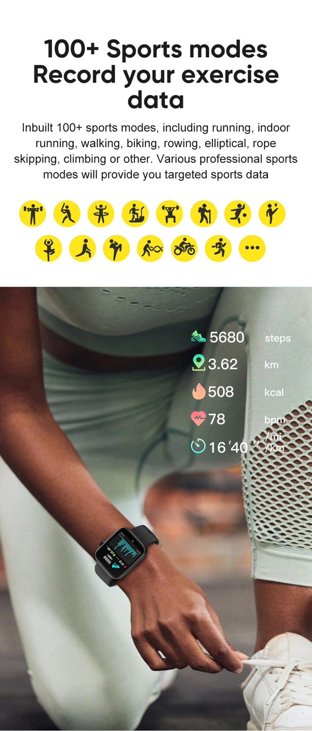 Premium Smartwatch with Bluetooth Calling, Health Monitoring Features, IP68 Waterproof Fitness Watch with Voice Assistant for iPhone Users