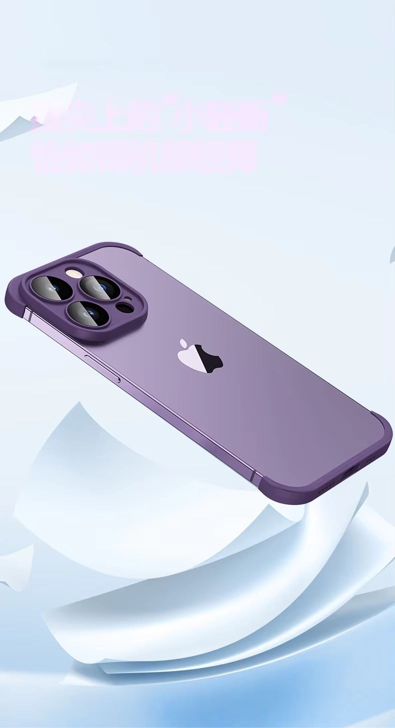 Premium Apple iPhone Case, MagSafe Compatible, Camera Lens & Screen Protection, Ultra Thin, Shockproof, Magnetic Full All Around Cover – Frameless TPU Silicone Bumper Case with Built-In Glass Lens Protector