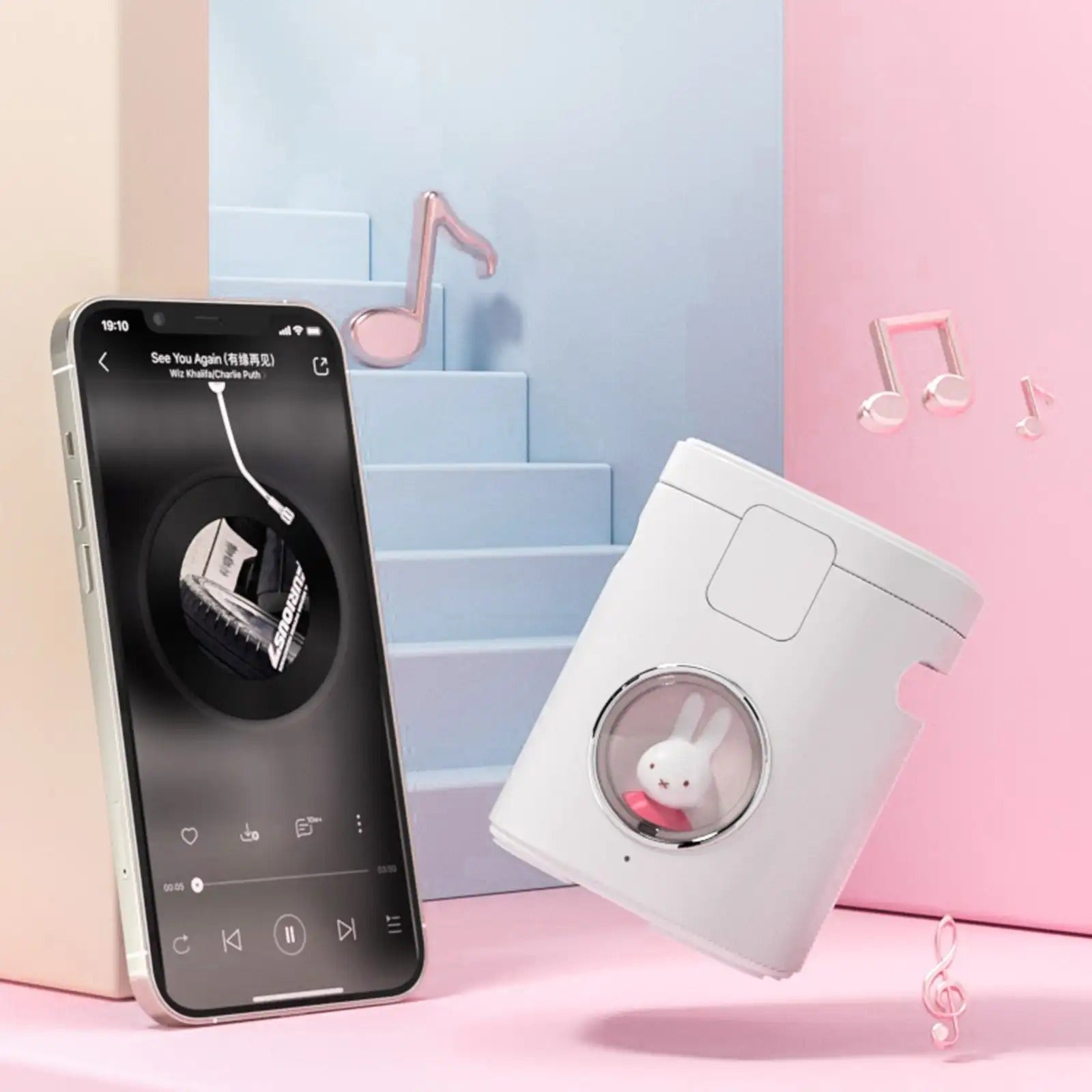 Premium Magnetic Wireless Charging Station with Bluetooth Speaker – 15W Fast Charger Stand and Phone Holder Dock for iPhone and AirPods