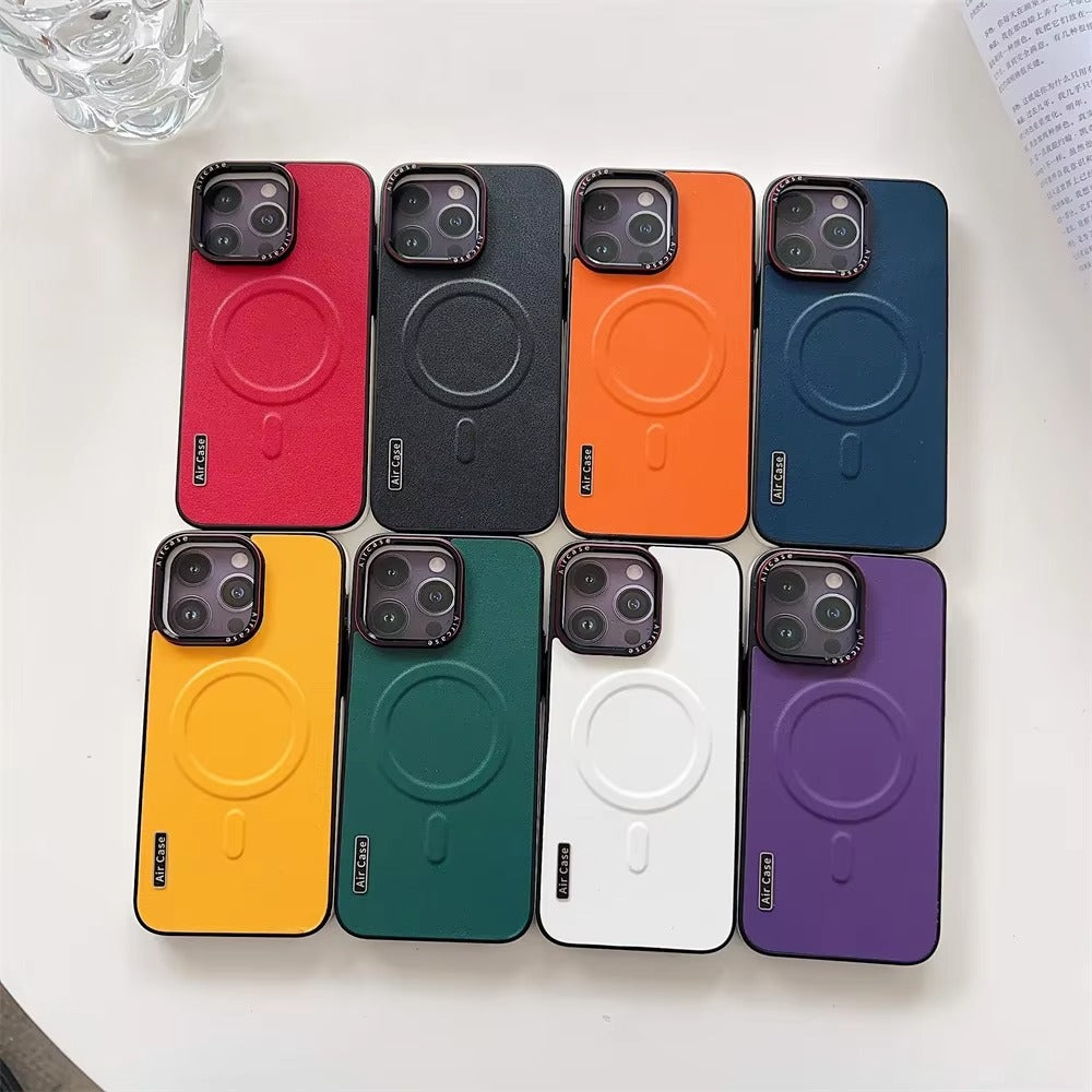 Luxury Apple iPhone Case Camera Lens & Screen Protection, Ultra Thin Shockproof Magnetic Full All Around Protection Cover 