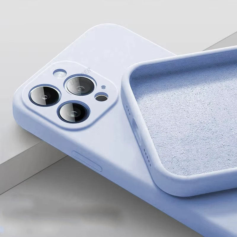 High Quality Apple iPhone Case, MagSafe Compatible, Camera Lens & Screen Protection, Ultra Thin, Shockproof, Magnetic Full All Around Cover – Soft Silicone Solid Color Case with Antiskid Grip & Protective Finish