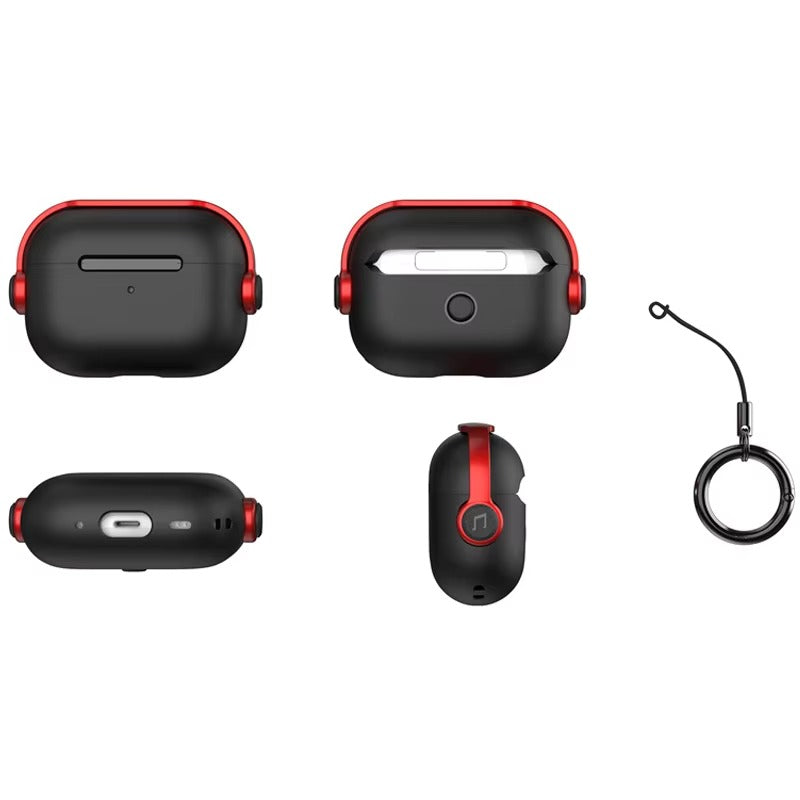 Premium Protective Case for AirPods Pro 2nd Gen with Lanyard, Creative Earphone Lock, Shockproof Headphone Cover for AirPods 3, Pro Series Accessories