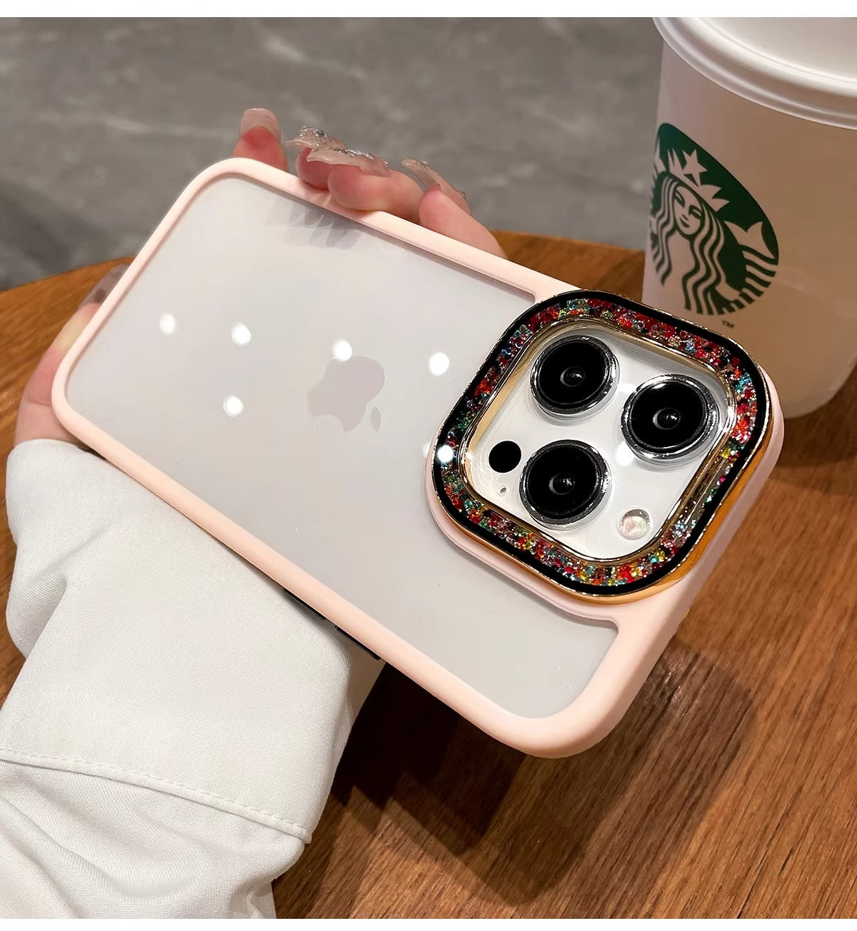 Luxury Apple iPhone Case, MagSafe Compatible, Camera Lens & Screen Protection, Ultra Thin, Shockproof, Magnetic Full All Around Cover – Glitter Diamond Transparent Armor Case with Enhanced Camera Protection