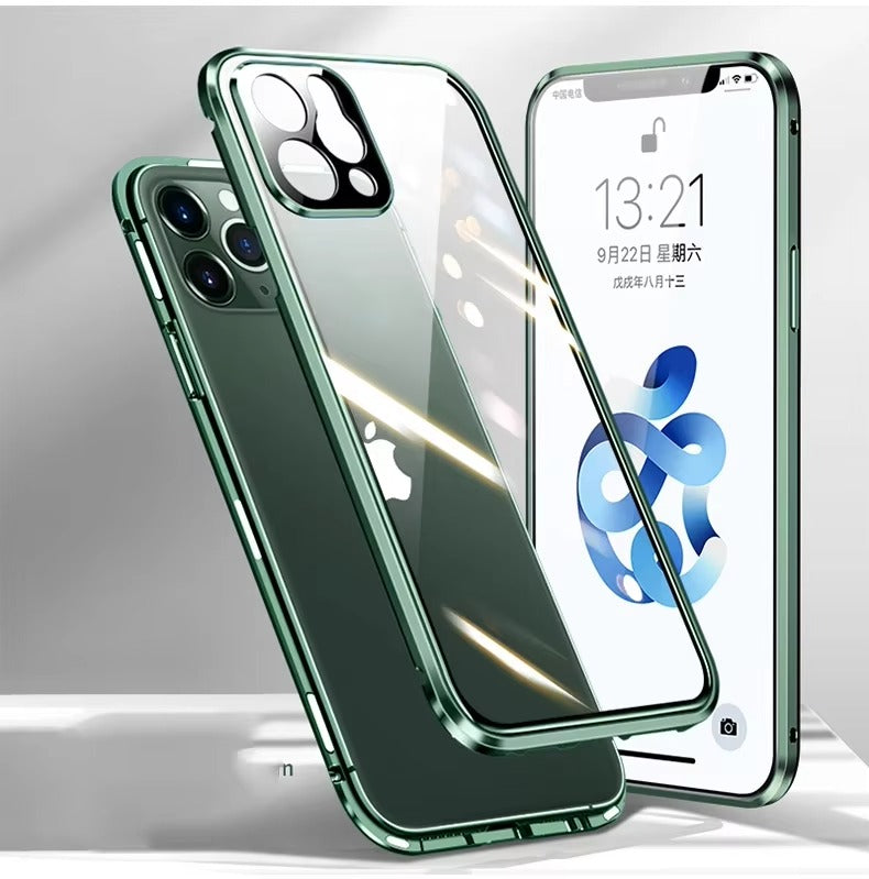 High Quality Apple iPhone Case Compatible, Camera & Screen Protection, Ultra Thin Magnetic Full All Around Protection Cover 