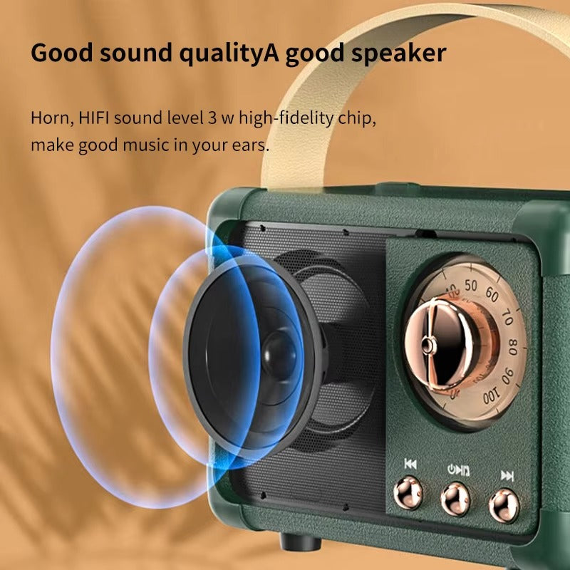 High Quality Portable Bluetooth Speaker for iPhone, Waterproof Wireless Subwoofer, Outdoor Loud Music Box with Deep Bass 