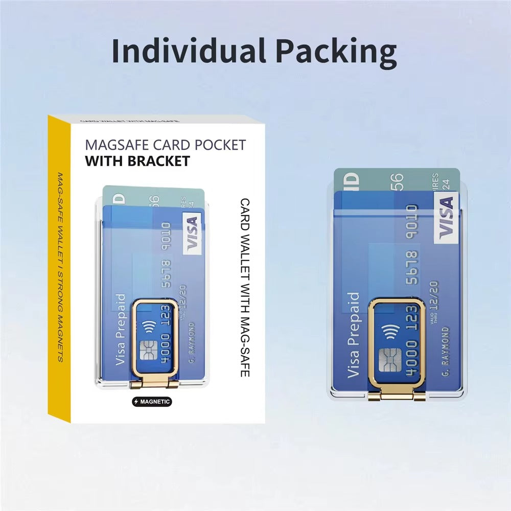 Premium Magnetic Wallet for Apple MagSafe – Strong Adsorption, Foldable Stand, Card Slot Holder with Secure Grip