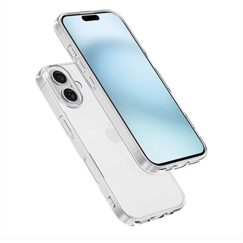 Premium Apple iPhone Case, MagSafe Compatible, Camera Lens & Screen Protection, Ultra Thin, Shockproof, Magnetic Full All Around Cover – Ultra Thin Transparent TPU Silicone Case with Crystal Clear Soft Back Design
