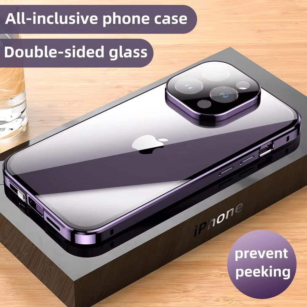 Premium Apple iPhone Case MagSafe Compatible, Camera Lens & Screen Protection, Magnetic Full All Around Protection Cover 