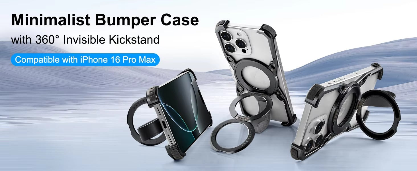 Premium Apple iPhone Case Camera Lens & Screen Protection, Ultra Thin Shockproof Magnetic Full All Around Protection Cover 