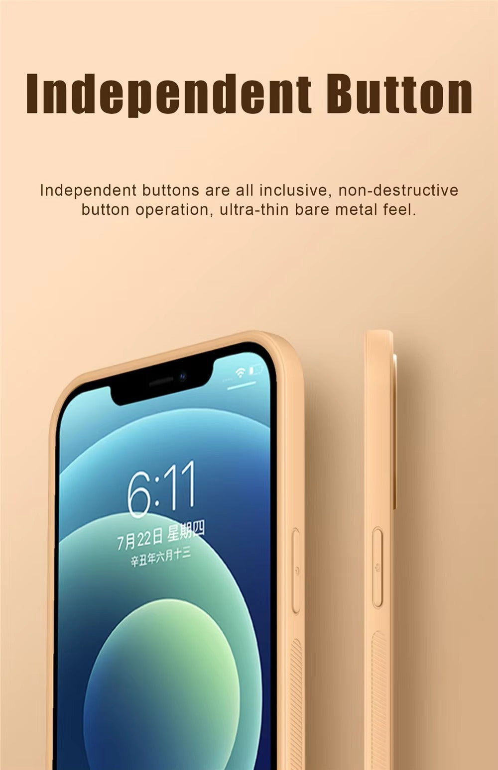 Luxury Apple iPhone Case, MagSafe Compatible, Camera Lens and Screen Protection, Ultra Thin, Shockproof, Magnetic, Full All Around Protection, Cork Wood Soft Cover