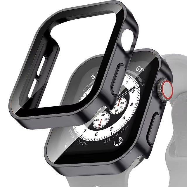 High Quality Tempered Glass Case for Apple Watch – Full Coverage Display Protector Film for 40mm to 45mm Smartwatches