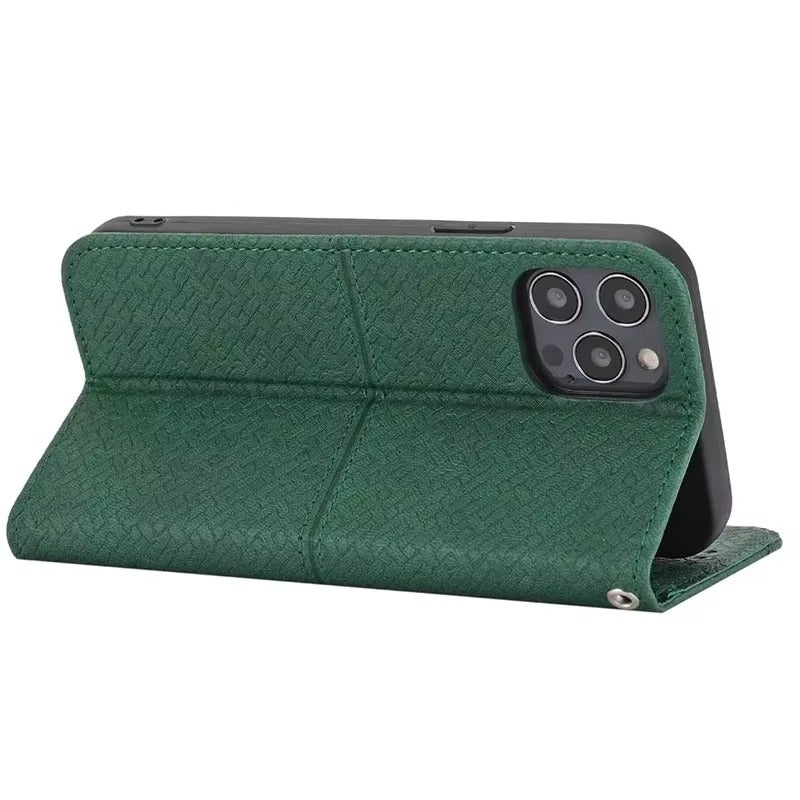 Luxury Apple iPhone Case, MagSafe Compatible, Camera Lens and Screen Protection, Ultra Thin, Shockproof, Magnetic, Full All Around Protection, Classic Leather Flip Cover