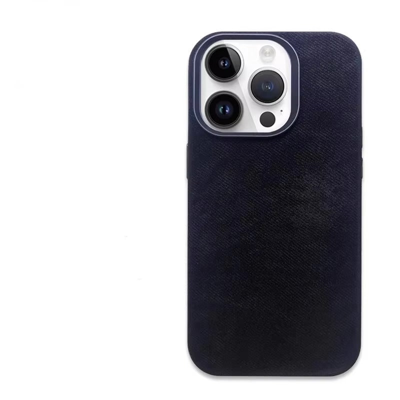 Premium Apple iPhone Case MagSafe Compatible, Camera Lens & Screen Protection, Ultra Thin Shockproof Magnetic Full All Around Protection Cover with Fiber Leather Back