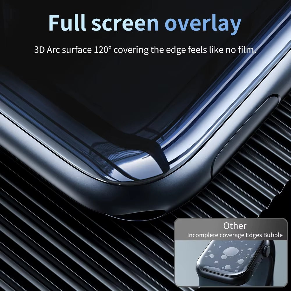 Premium 2-Pack Apple Watch Screen Protector – HD Full Adhesive  Scratch-Resistant Display Guard for 40mm to 45mm Smartwatch