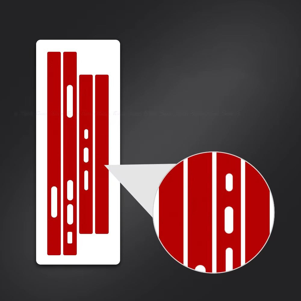 Premium Carbon Fiber Frame Protector – Transparent, Matte Edge Sticker with Hydrogel Film for iPhone Plus