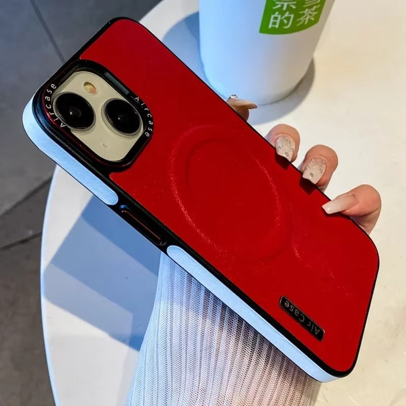 Luxury Apple iPhone Case, MagSafe Compatible, Camera Lens & Screen Protection, Ultra Thin, Shockproof, Magnetic Full All Around Cover – Wireless Charging Lanyard Bumper Case