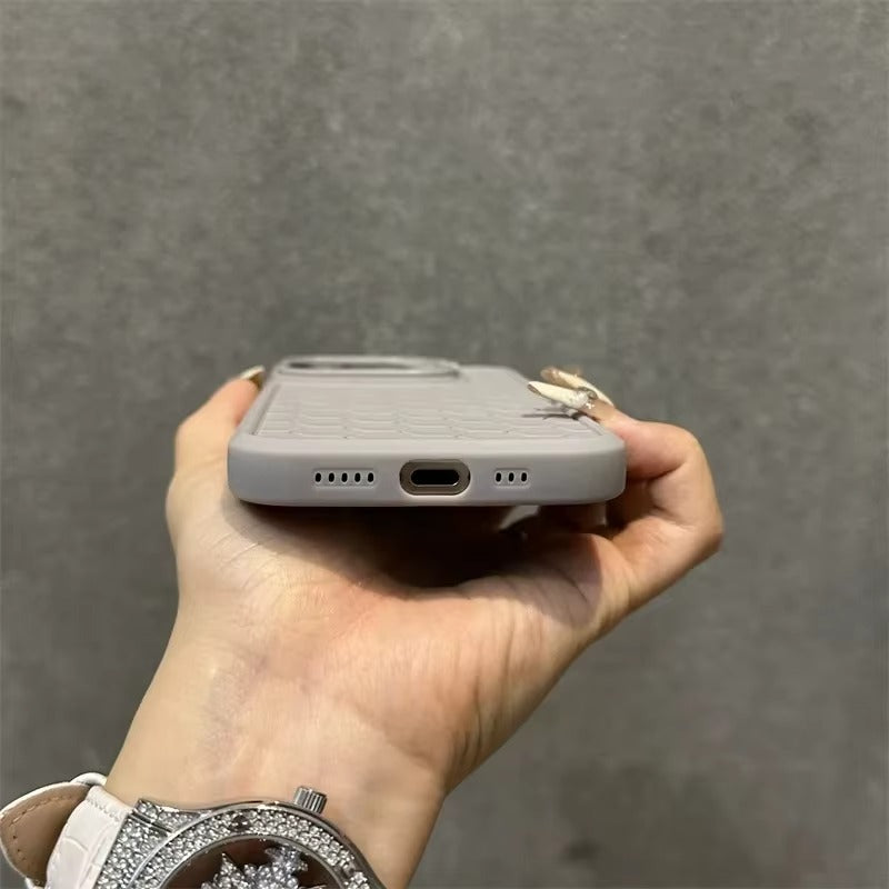 Luxury Apple iPhone Case Ultra Thin Shockproof Magnetic Full All Around Protection Cover with Soft Bracket Wireless Charging