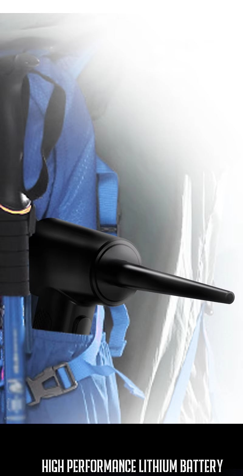 Powerful, Cordless, Compressed Air Duster for Computer, Air Blower with LED Light, for PC, Keyboard, Crumbs, Laptop, Car, Cleaning, Reusable, Portable