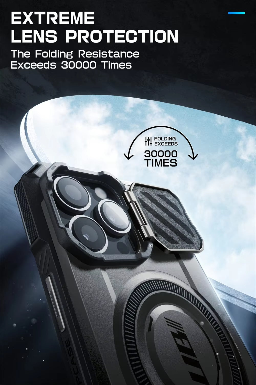 Robust Apple iPhone Case, MagSafe Compatible, Ultra Thin Magnetic Shockproof Cover with Camera Lens Shield, Kickstand Frame