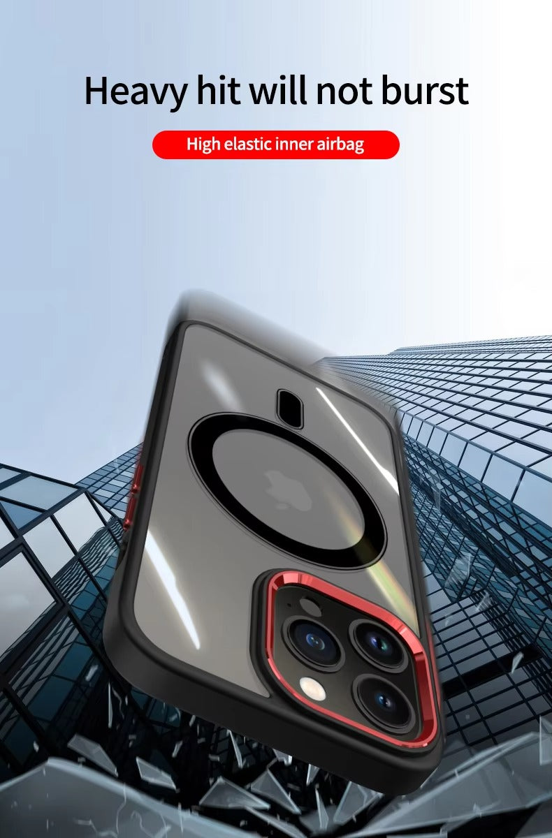 Luxury Apple iPhone Case Camera Lens & Screen Protection, Ultra Thin Shockproof Magnetic Full All Around Protection Cover 