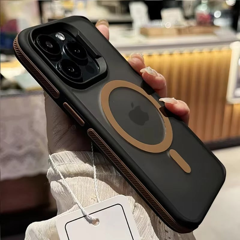 Luxury Apple iPhone Case Camera Lens & Screen Protection, Ultra Thin Shockproof Magnetic Full All Around Protection Cover 