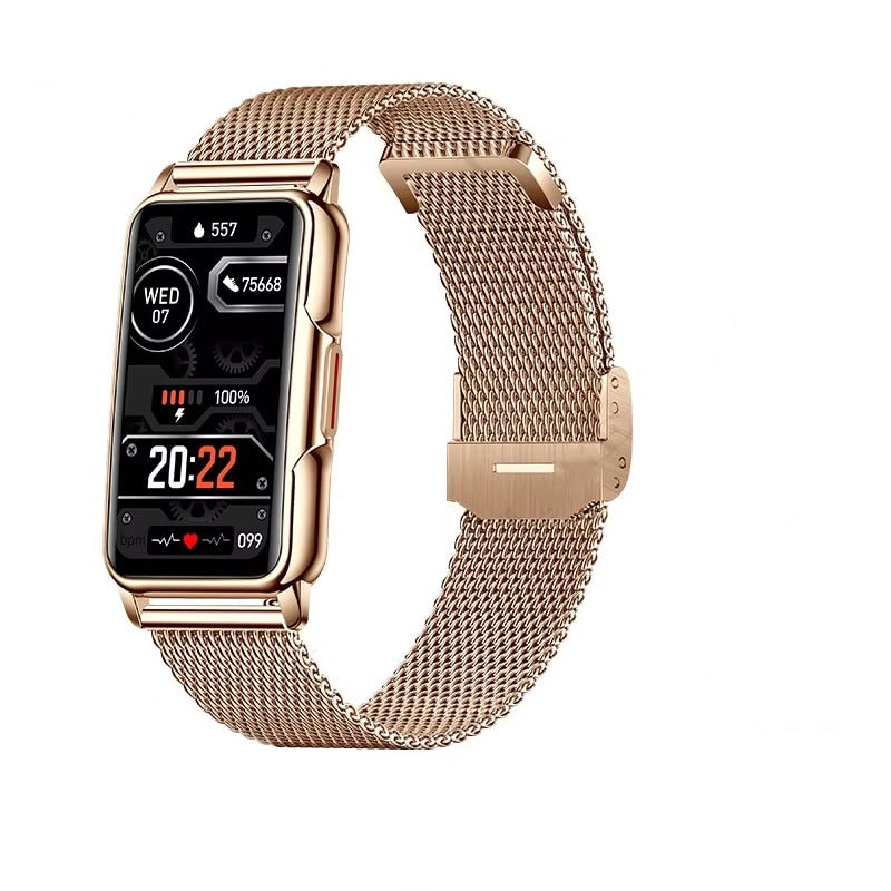 Luxury Smartwatch for Women with Bluetooth Calling – Full Touchscreen Fitness Tracker for iPhone, IP67 Waterproof, Heart Rate 