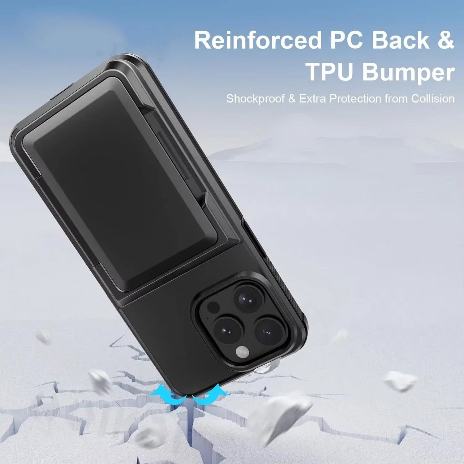 Robust Apple iPhone Case, MagSafe Compatible, Camera Lens and Screen Protection, Ultra Thin, Shockproof, Magnetic, Full All Around Protection, Wallet Card Holder Cover