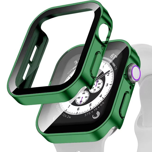 High Quality Tempered Glass Case for Apple Watch – Full Coverage Display Protector Film for 40mm to 45mm Smartwatches