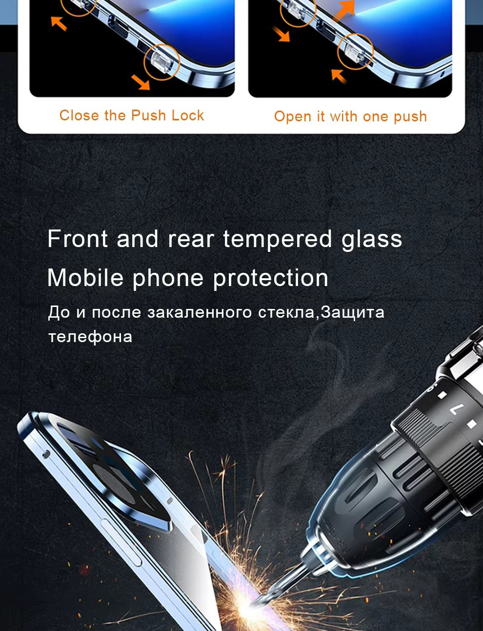 Luxury Apple iPhone Case Compatible, Camera Lens & Screen Protection, Ultra Thin Magnetic Full All Around Protection Cover 