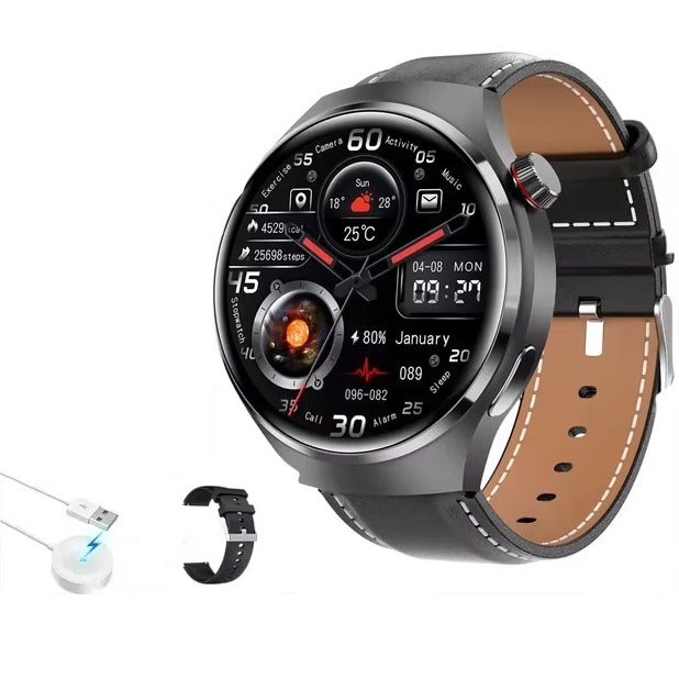 Premium AMOLED GPS Smart Watch – 1.46" HD Display, Bluetooth Calling, Fitness Tracker, IP68 Waterproof, Heart Rate & Sleep Monitor, NFC, Wireless Charging