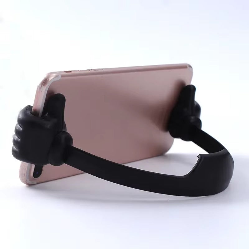 High Quality Thumbs-Up Phone Stand for iPhone, Adjustable Plastic Desk Holder, Universal Mount for iPad and Apple Tablet Devices