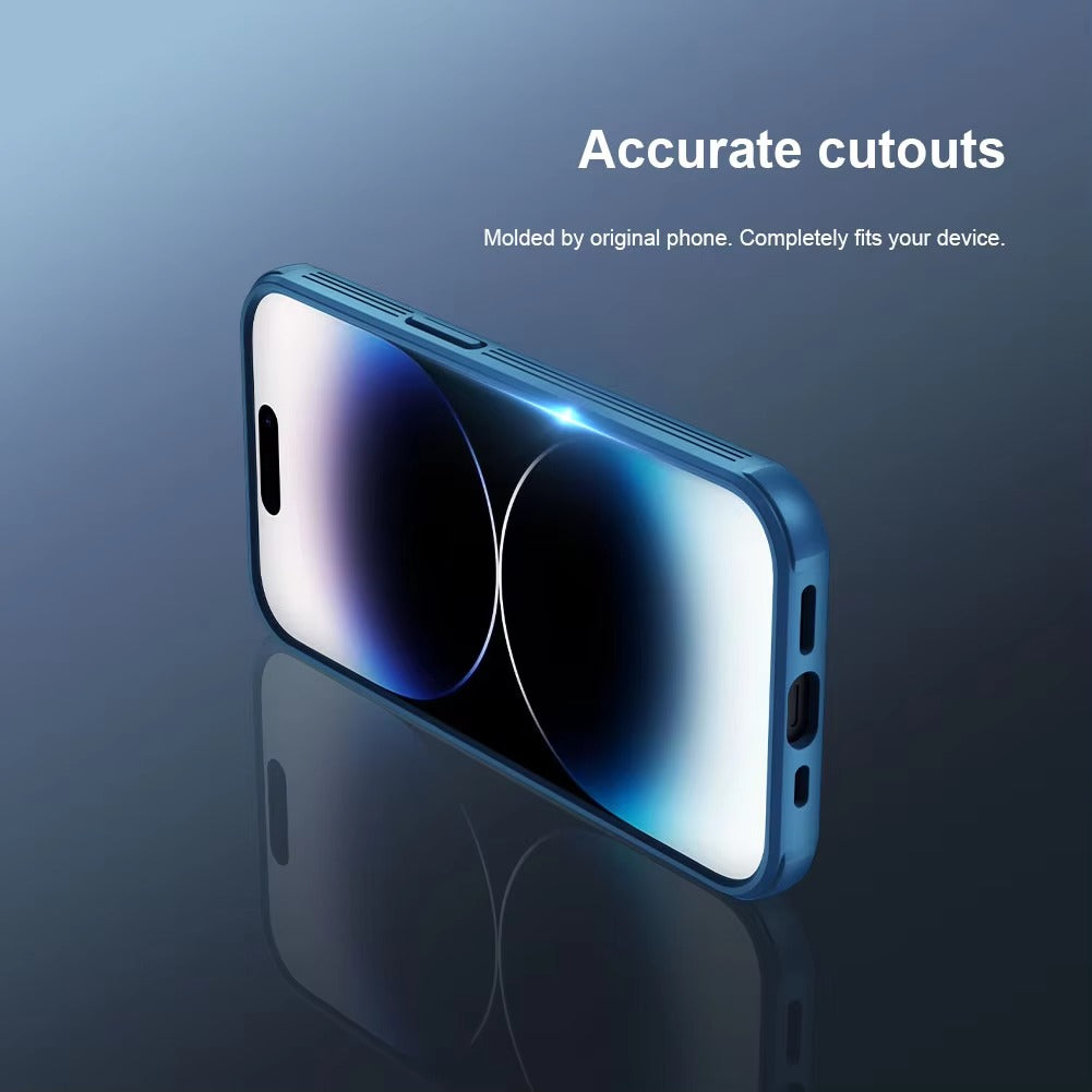 Premium Apple iPhone Case  Ultra Thin Shockproof Magnetic Full All Around Protection Cover with Slide Camera Stand Bracket