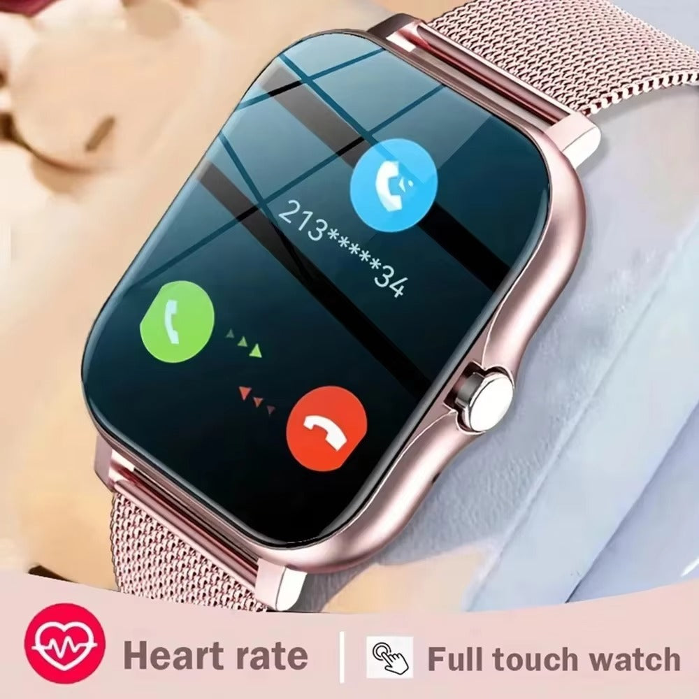 Luxury Bluetooth Smart Watch for Android iOS – 1.83" Touchscreen, Call & Message Alerts, Heart Rate & Sleep Monitor, Fitness Tracker, Stylish Gift for Men & Women
