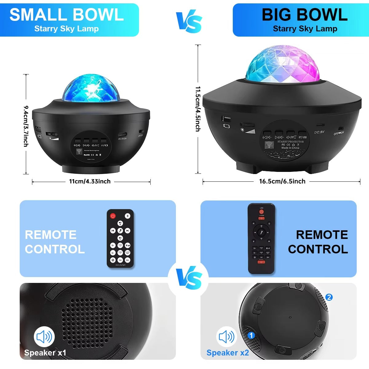 Premium Galaxy Star Projector with Ocean Wave Light, Bluetooth Music Speaker Night Lamp for Bedroom Decor, Party Ambience, 