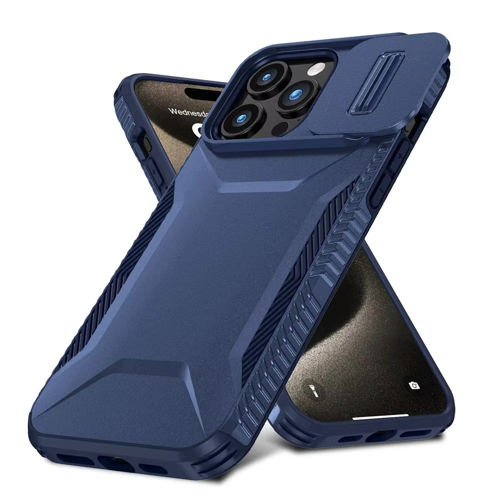 Robust Apple iPhone Case MagSafe Compatible, Camera Lens & Screen Protection, Cover with Slide Lens Armor Shell